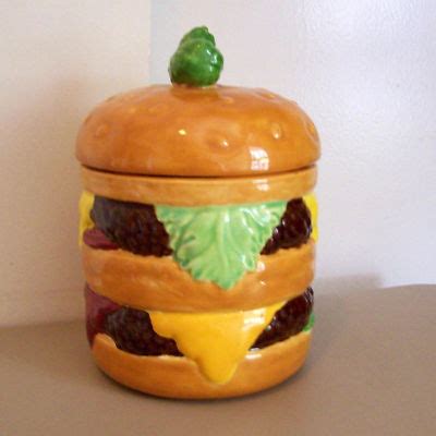 DOUBLE HAMBURGER COOKIE JAR | #153287234