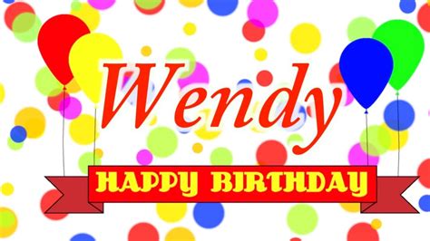 Happy Birthday Wendy Song - YouTube