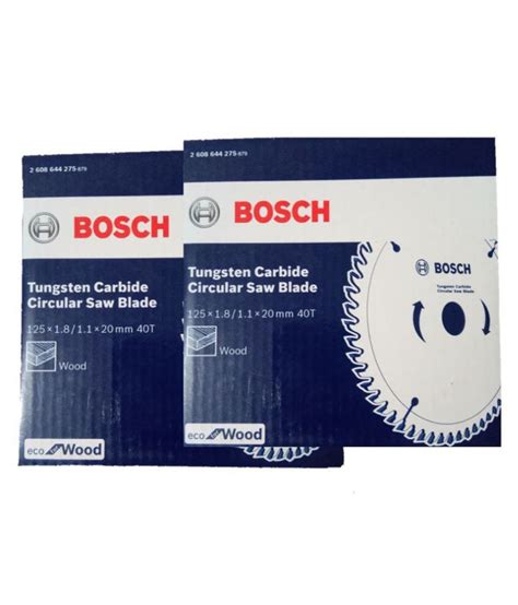 BUY BOSCH ECO TCT BLADE 5INCH 40T 125MMX1.8/1.1X20MM BEST PRICE IN ...