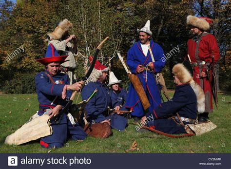 Stock Photo - Group of Bashkirs in traditional costumes.Bashkirs are a ...