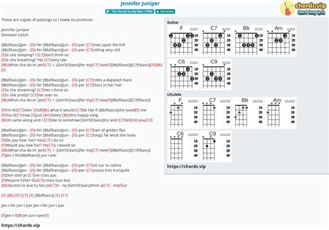 Chord: Jennifer Juniper - tab, song lyric, sheet, guitar, ukulele | chords.vip