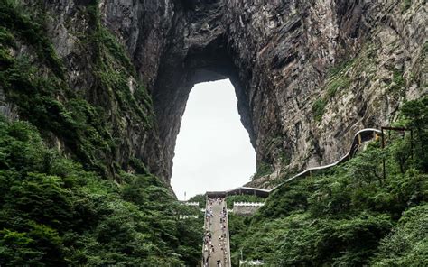 Stairs Of China Heaven Gate Tianmen Shan