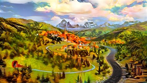 ArtStation - Alpine Village