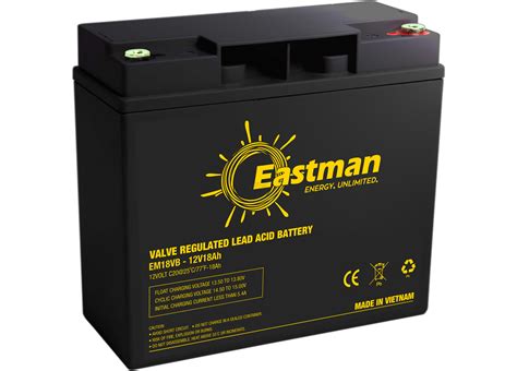 Eastman, EM18VB, 12V/18Ah, Battery,