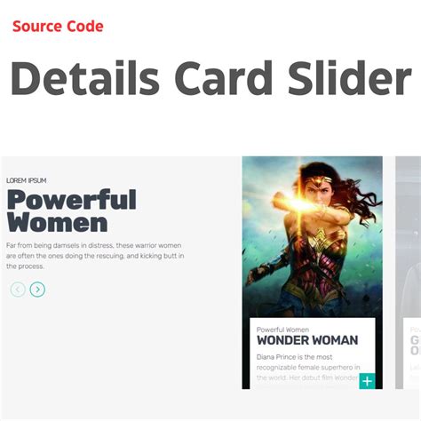 Responsive Details Card Slider with HTML, CSS, and JavaScript: Code Snippets Included