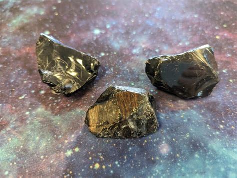 Gold Sheen Obsidian Pieces - Celestial Salt