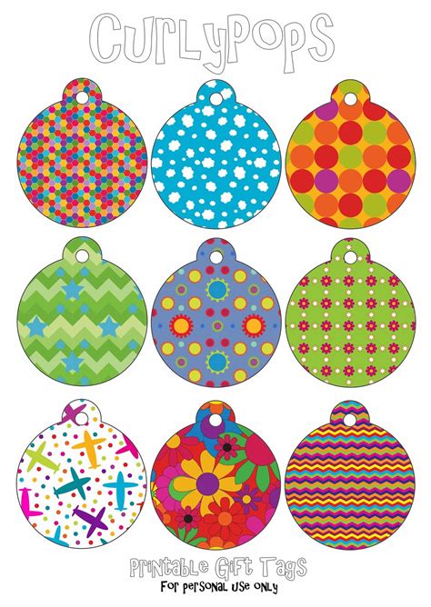 CurlyPops: Free Christmas Gift Tag Printables - edited (technical problems solved)!