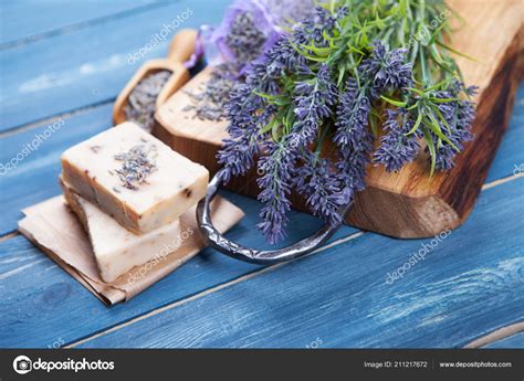 Lavender Spa Setting Wellness Theme Lavender Products Stock Photo by ...