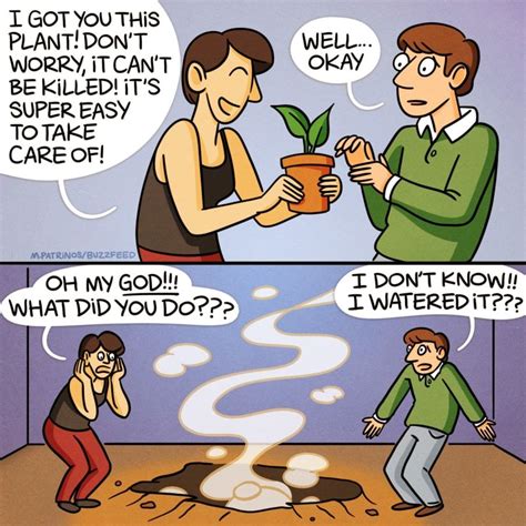 Literally Just 9 Comics About House Plants | Plant jokes, Comics, Jokes pics