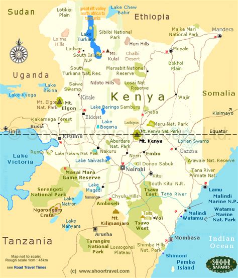 Kenya Map and Kenya Satellite Images