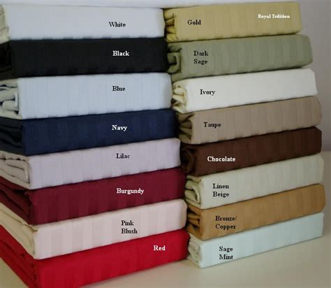 King Size 600 Thread Count Egyptian Cotton Sheets Sateen Stripe