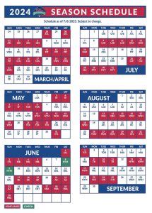 The Phillies Schedule 2024 - carte sd