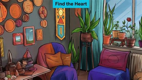 Optical Illusion to Test Your Vision: Find a Hidden Heart in the Living ...