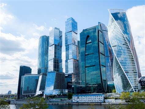 Premium Photo | MoscowCity and Moscowriver area Russia modern ...