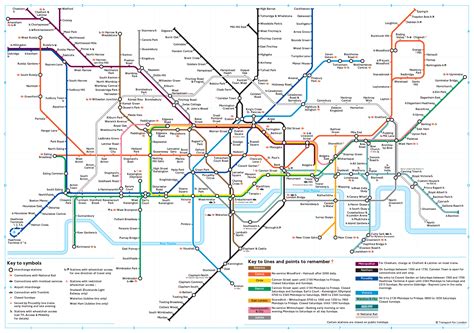 London Subway Map Printable