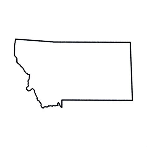 Montana State Outline Svg