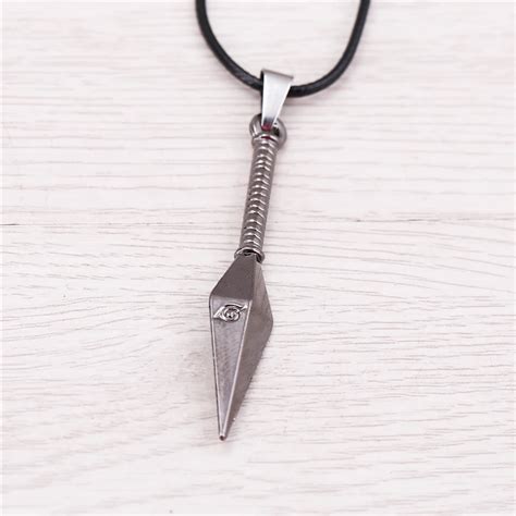 J store Anime Naruto Uzumaki Necklaces Pendants Leather Chain Statement Necklace for Women Men ...