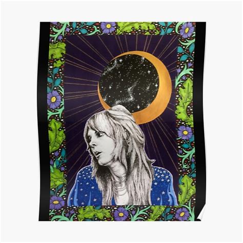 "w. Stevie Nicks Stevie Nicks Flower woman" Poster for Sale by ...