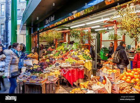 Fruit and Vegetable Shop, Borough Market, London, England Stock Photo ...