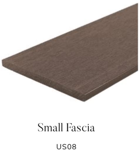 US08 NewTechWood Decking Fascia Finishers - All colors available to match UH02 Decking Board