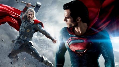 Superman VS Thor Fight Battle Marvel VS DC Fanmade