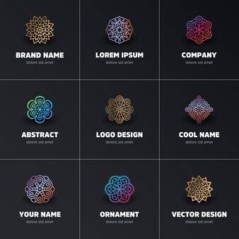 Free Vector | Ornamental logo collection