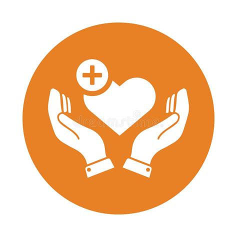 Healthcare, Palliative Care Icon. Orange Color Vector EPS Stock Vector ...