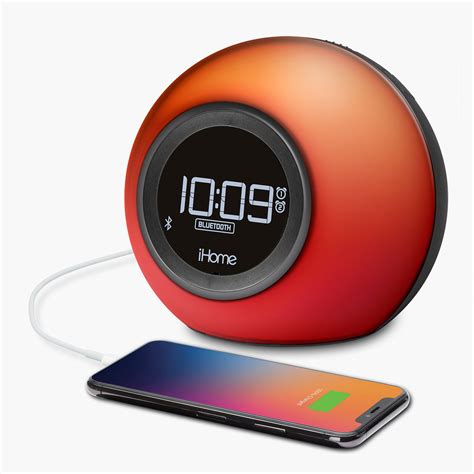 Bluetooth Alarm Clock Radio with Color Changing Light and USB Charging