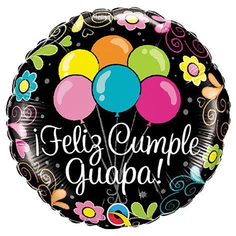 18 inch Qualatex Feliz Cumple Guapa Balloons Foil Balloon - 49674