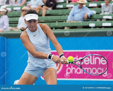 Tennis Player Wang Xinyu Preparing for the Australian Open at the ...