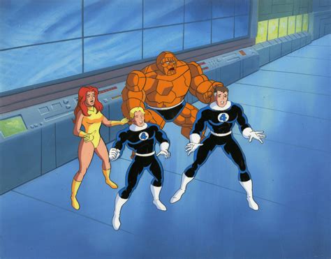 Fantastic Four Production Cel and Background - ID: octfantfour20417 | Van Eaton Galleries