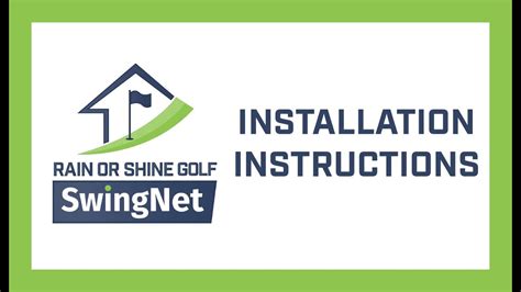 Swing Net Installation Instructions | Rain or Shine Golf - YouTube