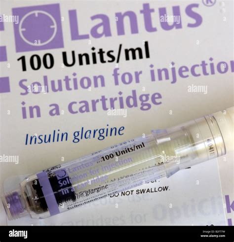 Lantus Insulin glargine injection soloution used by diabetic patient ...