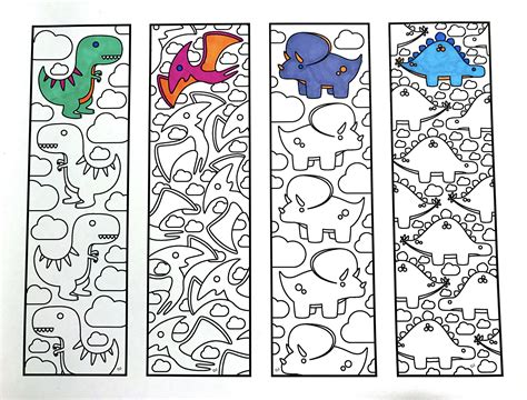 Colorable Bookmarks Printable - Printable Word Searches