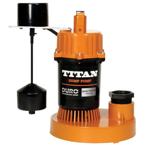 Titan Basement Submersible Sump Pump 1/2 HP - Vertical Float – Fresh Water Systems