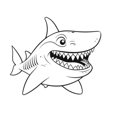 Shark Outline Vector Art PNG Images | Free Download On Pngtree