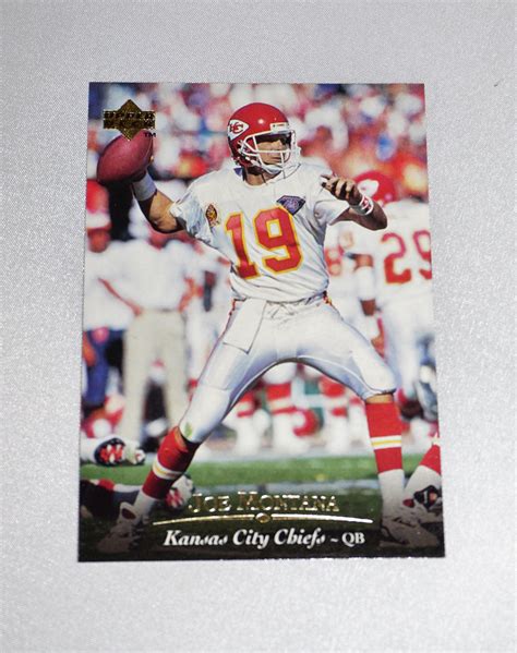 1995 JOE MONTANA Kansas City Chiefs NFL Football Car 111 | Etsy | Sports collectibles, Football ...