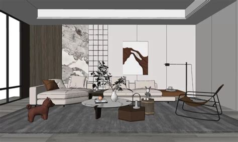 6118 Interior Scene Sketchup Model Free Download Interior Design ...