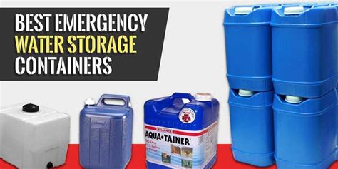 10 Best Emergency Water Storage Containers [2019] - Marine Approved