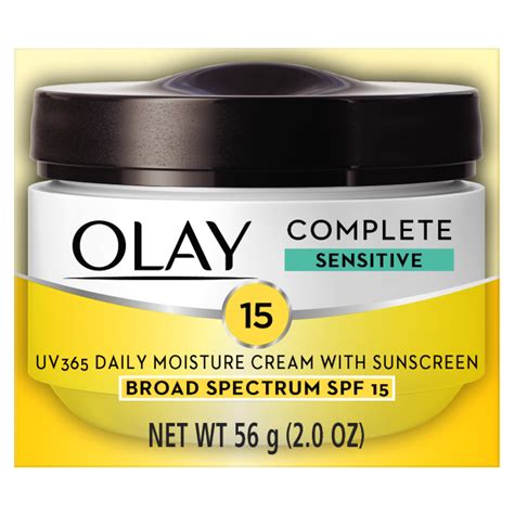 Olay Complete Cream Moisturizer with SPF 15 Sensitive Skin, 2.0 oz - Walmart.com