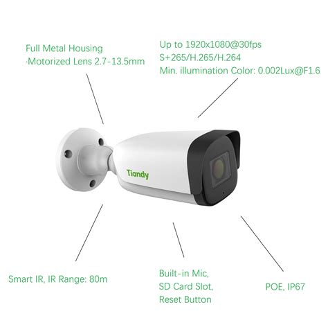 1080P Outdoor Bullet IP Camera CCTV Security Cameras - China Motorized ...