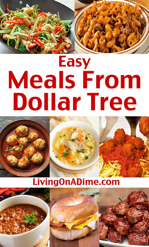 Easy Meals From Dollar Tree Food - Quick And Easy Recipes! in 2021 | Easy meals, Meals, Cheap ...