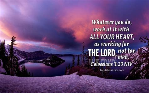 Colossians 3:23 NIV Bible Verse Backgrounds | Christian Wallpaper