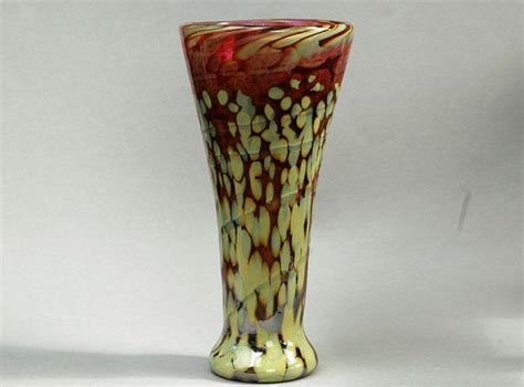 Stunning Tall Handblown Glass Vase For Home Style by HorkoverGlass | Hand blown glass, Handblown ...
