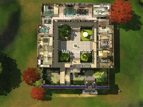 My Sims 3 Blog: Chinese Courtyard House by ung999 | Japanese style house, Courtyard house ...