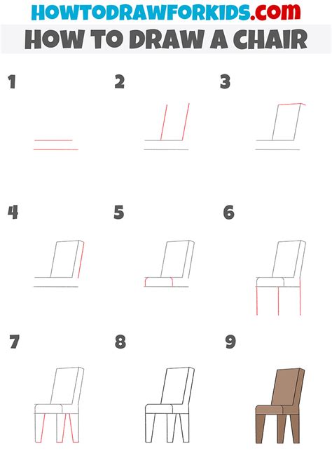 How to Draw a Chair - Easy Drawing Tutorial For Kids