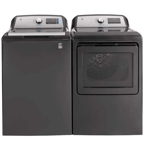 GE Diamond Grey 5.0 cu ft Washer and 7.4 cu ft Dryer Pair | Mikes Rent To Own