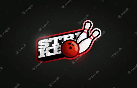 Premium Vector | Bowling strike modern professional sport logo in retro style