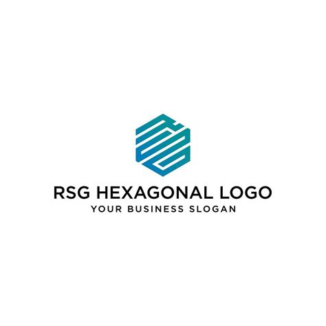 RSG HEXAGONAL LOGO DESIGN VECTOR 7400020 Vector Art at Vecteezy