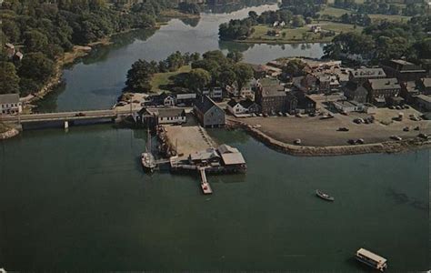 The Pier on the Damariscotta Maine Postcard